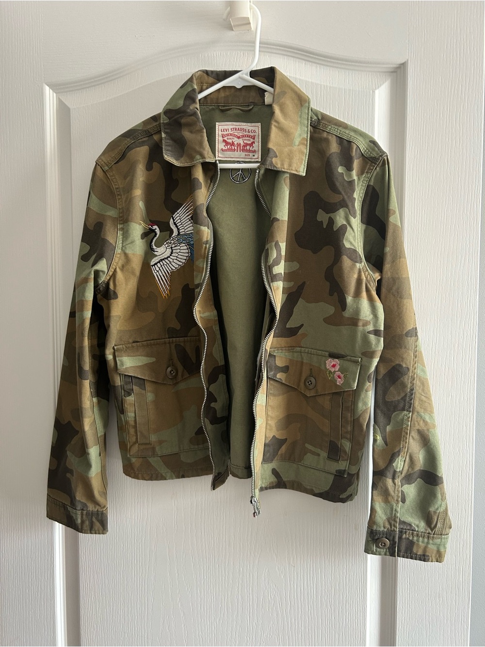 Levi's Caroline Camo Military Utility Jacket